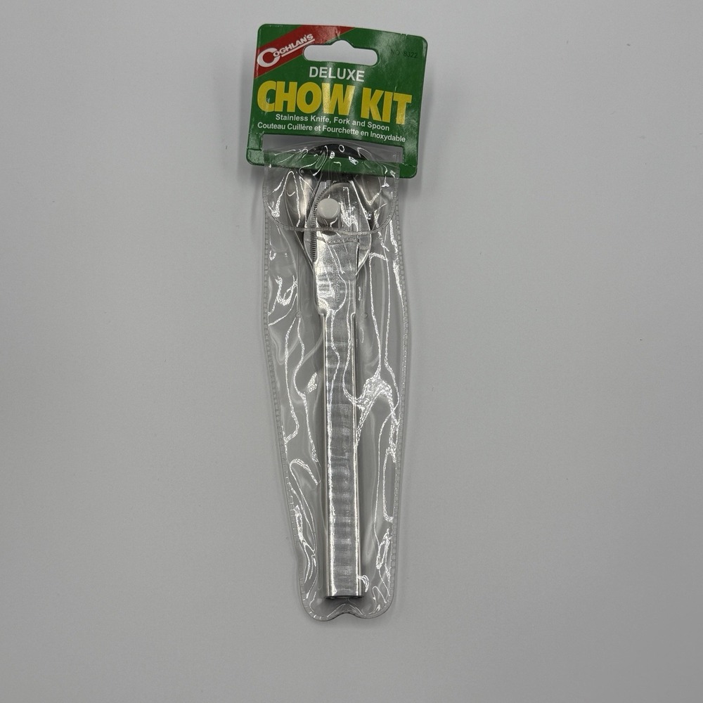 Vintage Coghlan's Deluxe Chow‎ Kit 8322 Stainless Knife Fork Spoon Sealed